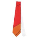 Red and orange decorative abstraction Neckties (One Side)  View1