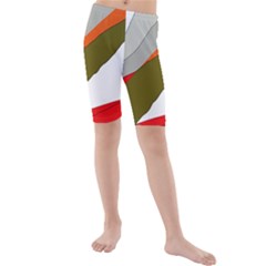 Decorative Abstraction Kid s Mid Length Swim Shorts by Valentinaart