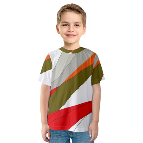 Decorative Abstraction Kid s Sport Mesh Tee by Valentinaart