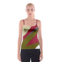 Decoratve Abstraction Spaghetti Strap Top by Valentinaart