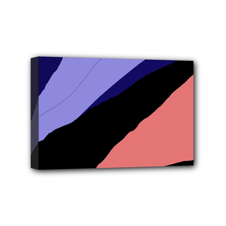 Purple and pink abstraction Mini Canvas 6  x 4 