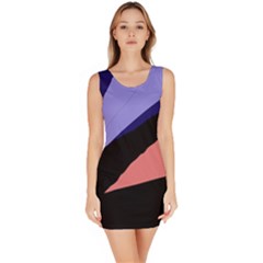 Purple And Pink Abstraction Sleeveless Bodycon Dress by Valentinaart