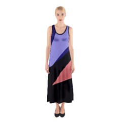 Purple And Pink Abstraction Sleeveless Maxi Dress by Valentinaart