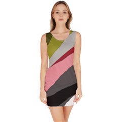 Colorful Abstraction Sleeveless Bodycon Dress by Valentinaart