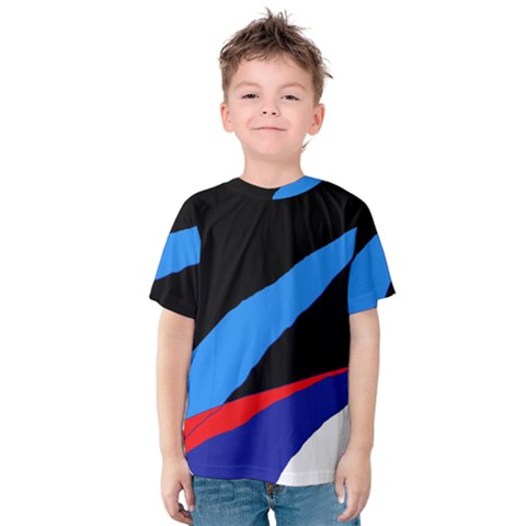 Colorful Abstraction Kid s Cotton Tee by Valentinaart