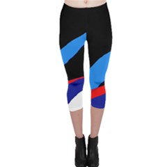 Colorful Abstraction Capri Leggings  by Valentinaart