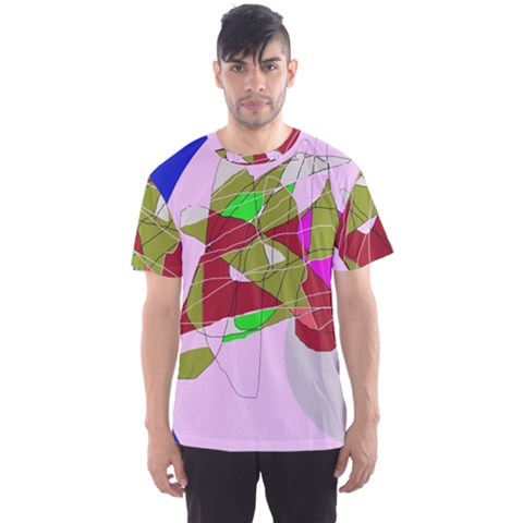 Flora Abstraction Men s Sport Mesh Tee by Valentinaart