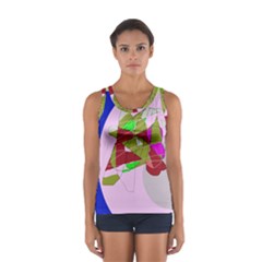 Flora Abstraction Women s Sport Tank Top 