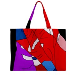 Colorful Abstraction Zipper Mini Tote Bag by Valentinaart