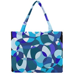 Blue Abstraction Mini Tote Bag by Valentinaart