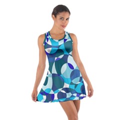 Blue Abstraction Racerback Dresses by Valentinaart