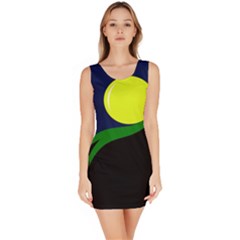 Falling  Ball Sleeveless Bodycon Dress by Valentinaart