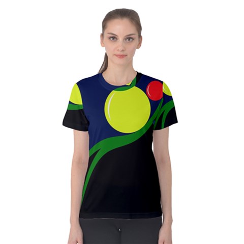 Falling  Ball Women s Cotton Tee by Valentinaart