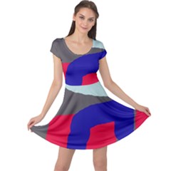 Crazy Abstraction Cap Sleeve Dresses by Valentinaart