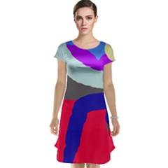 Crazy Abstraction Cap Sleeve Nightdress by Valentinaart