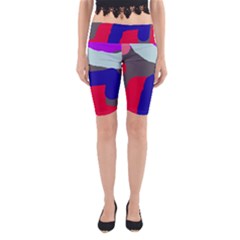 Crazy Abstraction Yoga Cropped Leggings by Valentinaart