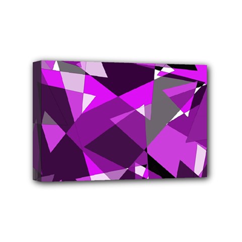 Purple Broken Glass Mini Canvas 6  X 4  by Valentinaart