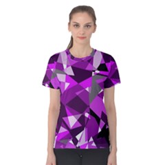 Purple Broken Glass Women s Cotton Tee