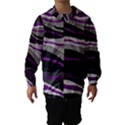 Purple and gray decorative design Hooded Wind Breaker (Kids) View1