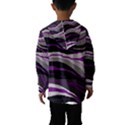 Purple and gray decorative design Hooded Wind Breaker (Kids) View2