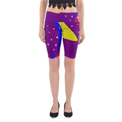 Optimistic Abstraction Yoga Cropped Leggings by Valentinaart