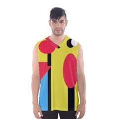 Abstract Landscape Men s Basketball Tank Top by Valentinaart