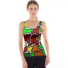 Africa Abstraction Tank Top by Valentinaart