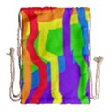 Rainbow abstraction Drawstring Bag (Large) View1