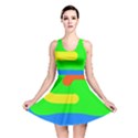 Rainbow abstraction Reversible Skater Dress View1