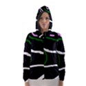 Decorative lines Hooded Wind Breaker (Women) View1