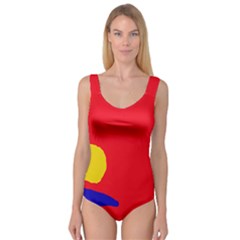 Colorful Abstraction Princess Tank Leotard  by Valentinaart