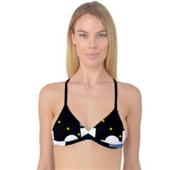 Abstract Design Reversible Tri Bikini Top