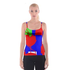 Abstract Hart Spaghetti Strap Top by Valentinaart