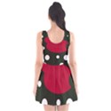 Red, black and white abstraction Scoop Neck Skater Dress View2