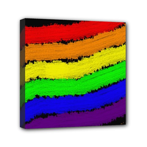 Rainbow Mini Canvas 6  x 6 