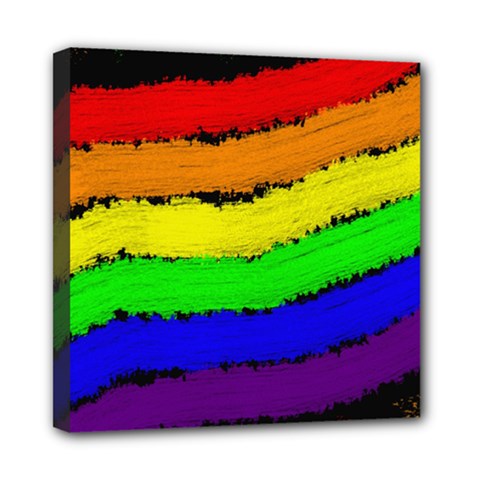 Rainbow Mini Canvas 8  x 8 