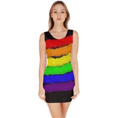 Rainbow Sleeveless Bodycon Dress