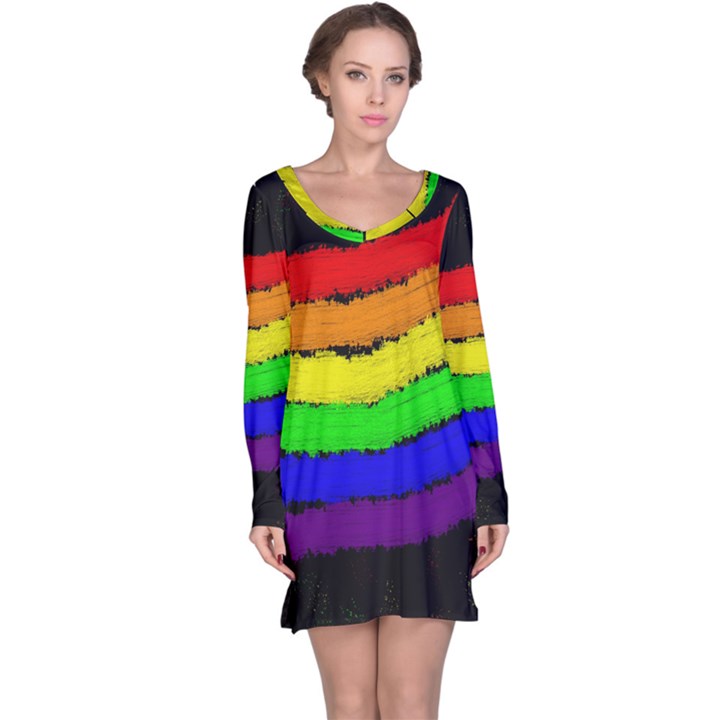 Rainbow Long Sleeve Nightdress