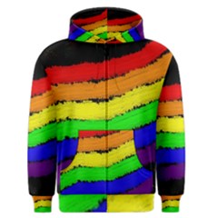 Rainbow Men s Zipper Hoodie