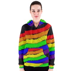 Rainbow Women s Zipper Hoodie