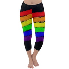 Rainbow Capri Winter Leggings 