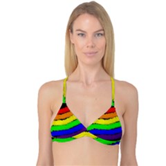 Rainbow Reversible Tri Bikini Top