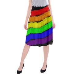 Rainbow Midi Beach Skirt