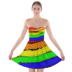 Rainbow Strapless Dresses