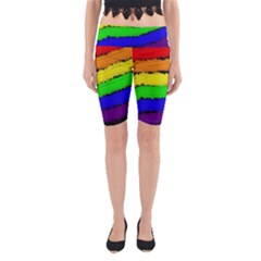 Rainbow Yoga Cropped Leggings