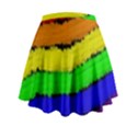 Rainbow Mini Flare Skirt View2