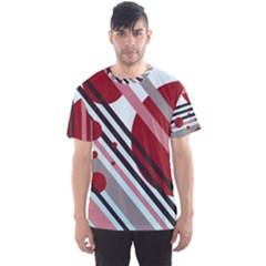 Colorful Lines And Circles Men s Sport Mesh Tee