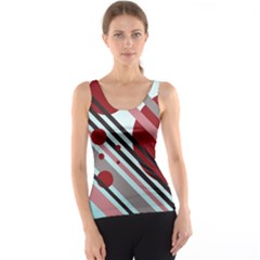 Colorful Lines And Circles Tank Top by Valentinaart