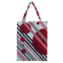 Colorful Lines And Circles Classic Tote Bag by Valentinaart