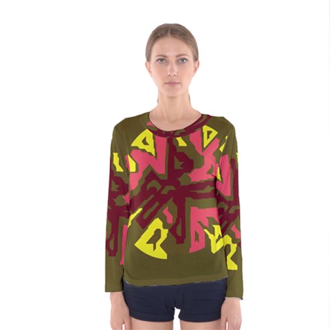 Abstraction Women s Long Sleeve Tee by Valentinaart